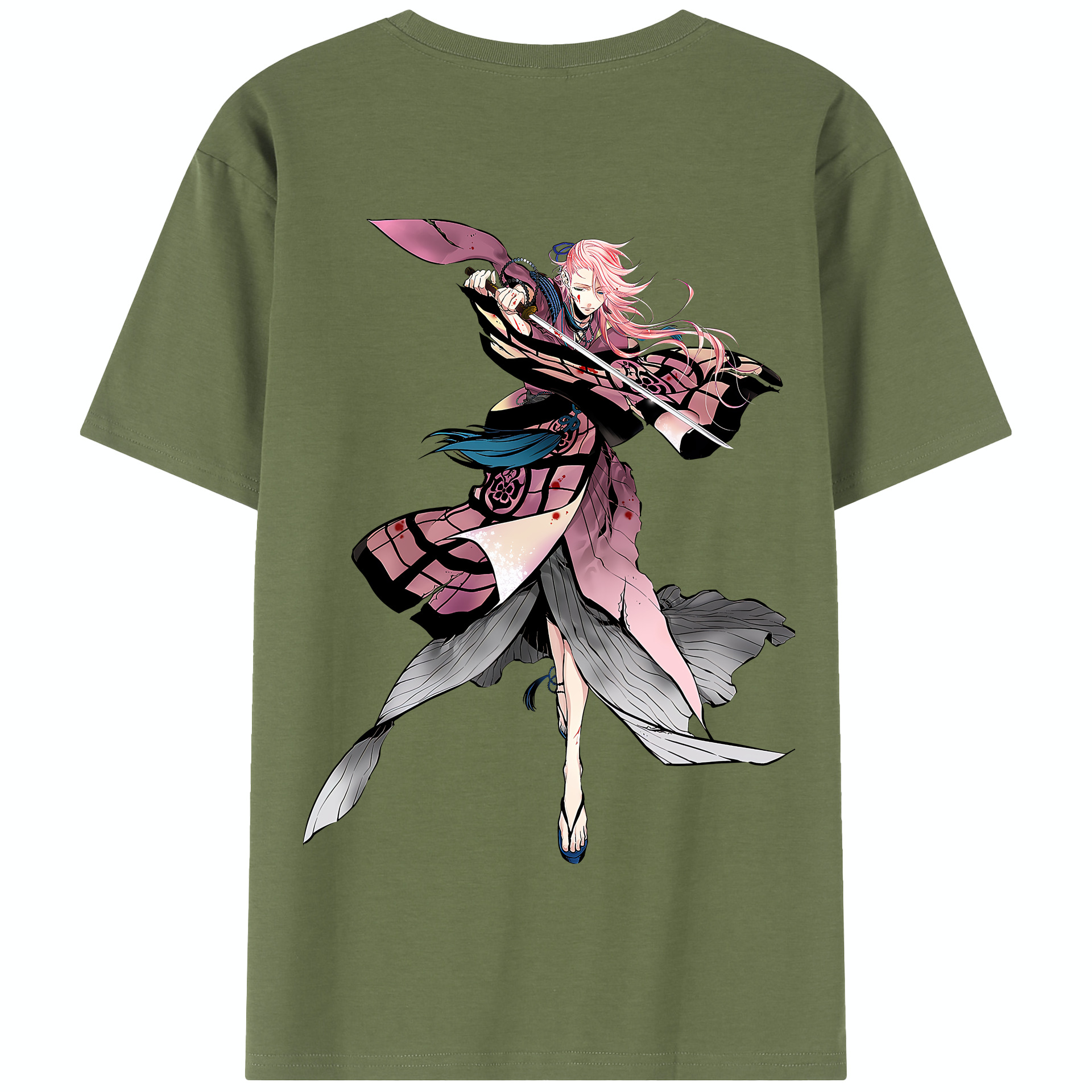 （画像用） 刀剣乱舞 Touken Ranbu 綿100％半袖Tシャツ（背面プリント）